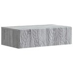 vidaXL Table d'appoint murale Sonoma gris 87 5 x 34 5 x 17 cm