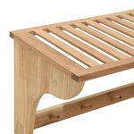 vidaXL Porte-serviette 60x30x35 cm Bois massif de noyer
