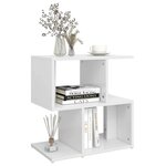 vidaXL Tables de chevet 2 Pièces blanc 50x30x51 5 cm bois d'ingénierie