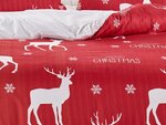 Parure de lit Noël 240 x 220 cm - Rouge