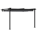 vidaXL Gazebo mural Anthracite Acier
