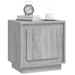 vidaXL Tables de chevet 2 Pièces sonoma gris 44x35x45cm bois d'ingénierie