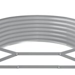 vidaXL Lit surélevé de jardin Acier galvanisé Anthracite