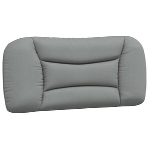 vidaXL Coussin de tête de lit Hvar gris clair 80 cm tissu