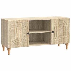 vidaXL Meuble TV Chêne Sonoma 102 x 34 5 x 50 cm Bois d'ingénierie