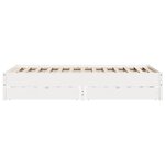 vidaXL Cadre de lit sans matelas blanc 120x190 cm bois de pin massif