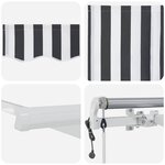 vidaXL Auvent rétractable automatique anthracite et blanc 500x300 cm