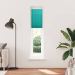 vidaXL Store plissé vert pétrole 45x200 cm largeur du tissu 44 4 cm
