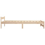 vidaXL Cadre de lit sans matelas bois de pin massif 90x200 cm