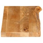 vidaXL Dessus de table à bord vivant 80x30x2 5 cm bois massif manguier