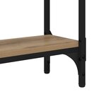 vidaXL Table console avec étagère Chêne artisanal 101 x 23 x 15 5 cm