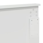 vidaXL Tête de lit Blanc brillant 135 cm Bois d'ingénierie