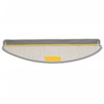 vidaXL Tapis d'escalier 10 Pièces 65x21x4 cm Gris