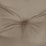 vidaXL Coussins de palette lot de 2 taupe tissu