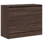 vidaXL Armoire à chaussures chêne marron 80x34x63 cm bois ingénierie