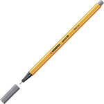 Stylo-Feutre POINT 88 Pointe Fine 0 4 mm gris foncé STABILO