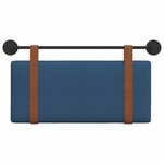 vidaXL Tête de lit suspendue Bleu PU antique