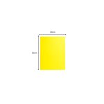 Paquet De 25 Chemises Double Poche Rock''s 210 - Double A4 Ou A3 - 24x32cm - Jaune Citron - X 10 - Exacompta