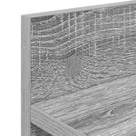 vidaXL Porte-manteau mural avec étagère Sonoma gris 60 x 10.5 x 18 cm