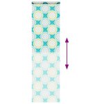 vidaXL Store enrouleur de douche avec cassette largeur du tissu 76 cm