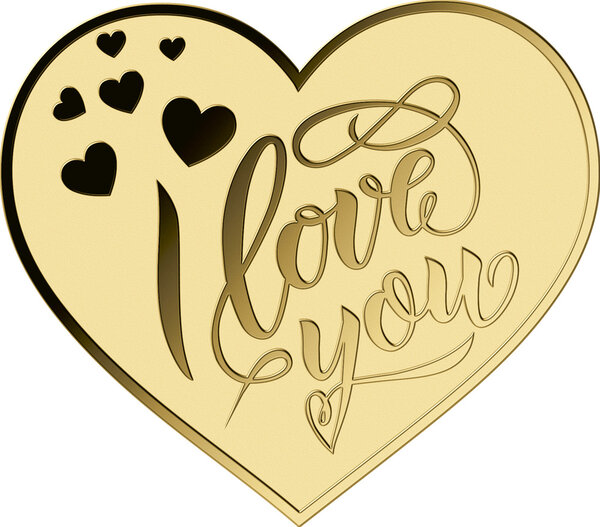 Monnaie I LOVE YOU 1/1000 Oz Medaille Or