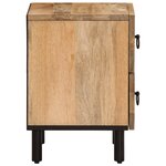 vidaXL Tables de chevet 2 Pièces 40x33x46 cm Bois de manguier solide
