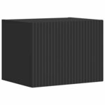 vidaXL Meuble TV mural Noir 60 x 31 x 29.5 cm Bois d'ingénierie