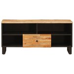 vidaXL Meuble TV Marron 100 x 33 x 46 cm Bois de mangue massif