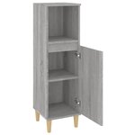 vidaXL Armoire salle de bain sonoma gris 30x30x100 cm