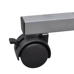 vidaXL Bureau d'ordinateur compact avec plateau à clavier Noir