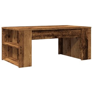 vidaXL Table basse vieux bois 102x55x42 cm bois d'ingénierie