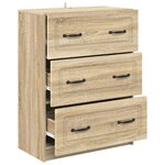 vidaXL Armoire à tiroirs Chêne Sonoma 66 x 34 5 x 87 cm