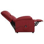 vidaXL Fauteuil Rouge bordeaux Similicuir