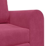 vidaXL Canapé-Lit Bordeaux 148 x 71 x 83 cm Velours