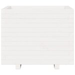 vidaXL Jardinière blanc 60x60x49 5 cm bois de pin massif