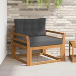 vidaXL Sofa de milieu extérieur Naturel