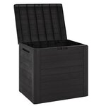 vidaXL Boîte de stockage de jardin Marron 58 5x46x55 cm Polypropylène