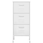vidaXL Armoire de rangement Blanc 42 5x35x101 5 cm Acier
