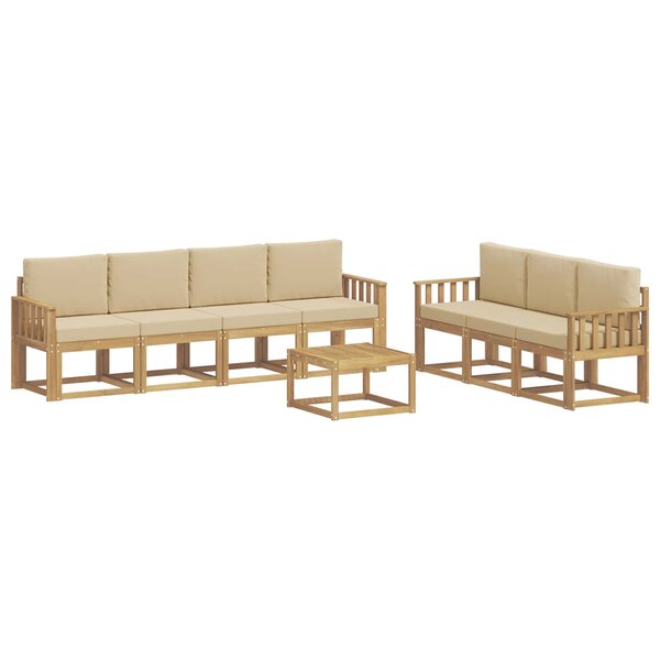 vidaXL Ensemble de canapés d'extérieur 7 Pièces