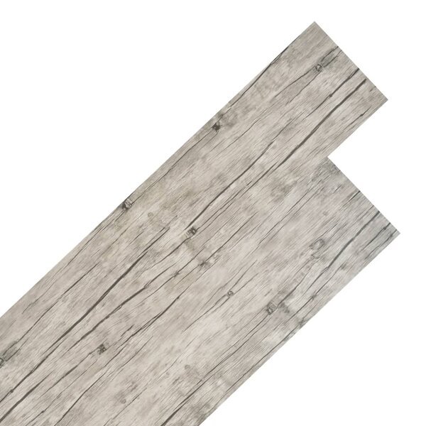 vidaXL Planches de plancher PVC Non auto-adhésif 4 46m² 3mm Gris clair