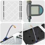 vidaXL Pots de jardin Blanc 120 x 120 x 126 cm Acier