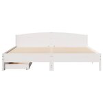 vidaXL Cadre de lit sans matelas blanc 180x200 cm bois massif de pin