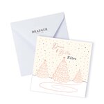 Carte De Vœux Etincelle Trio Sapins - Draeger paris