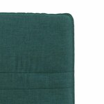 vidaXL Chaises à manger lot de 2 vert foncé tissu
