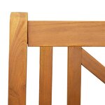 vidaXL Banc balançoire de jardin Marron 119 x 35 x 47 cm