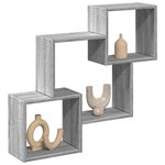 vidaXL Armoire murale 78x18x71 cm sonoma gris bois d'ingénierie