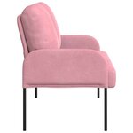 vidaXL Canapés avec coussin 110cm Rose Contreplaqué