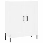 vidaXL Buffet haut Blanc 69 5x34x180 cm Bois d'ingénierie