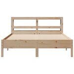 vidaXL Cadre de lit sans matelas 150x200 cm bois de pin massif