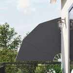 vidaXL Écran de confidentialité pour balcon Noir 140 x 140 cm tissu